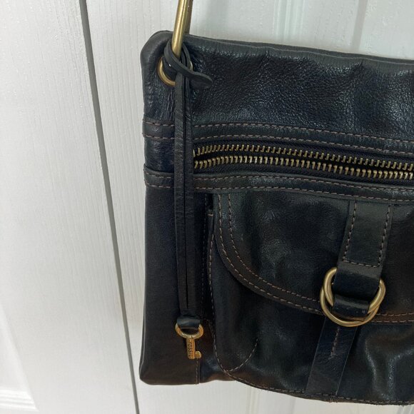 small black fossil crossbody purse - Picture 5 of 6